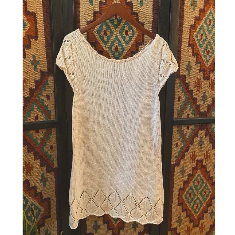 Vintage Crochet Midi Dress